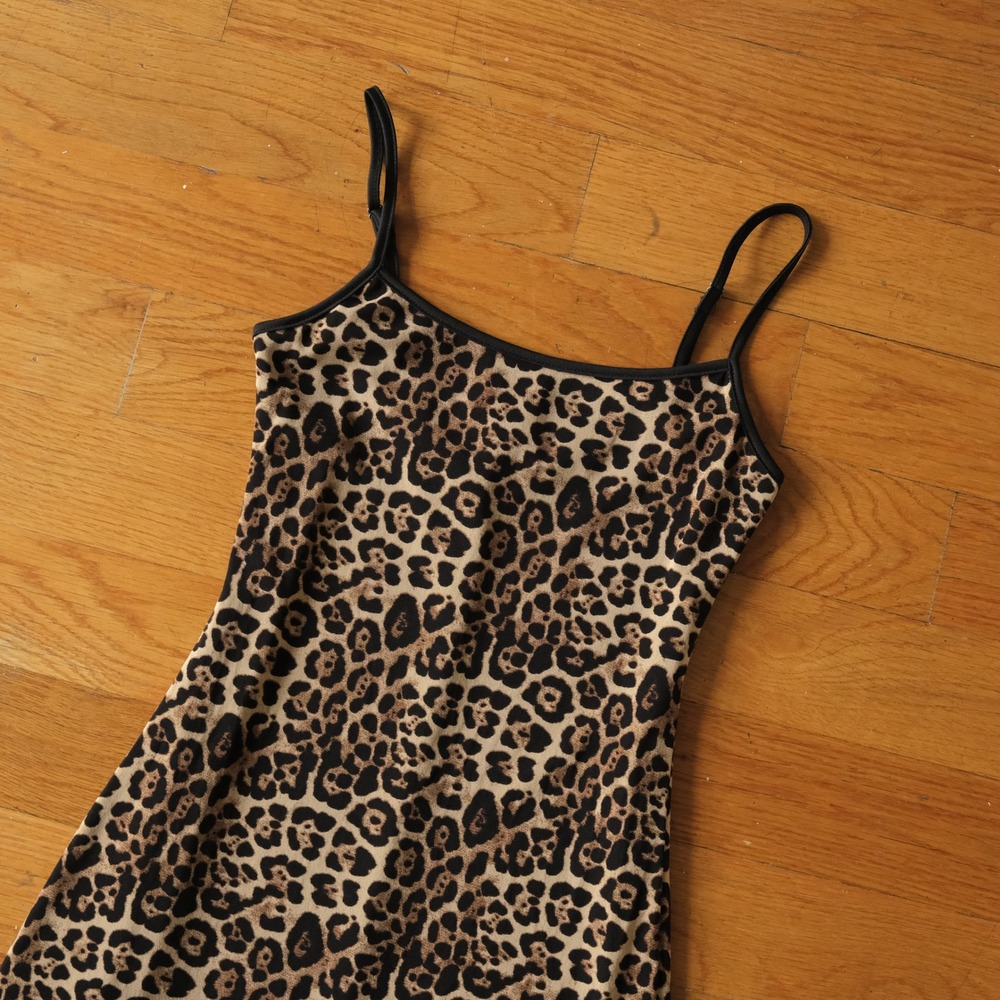 Pretty Garbage Leopard Print Mini Slip Dress Wome… - image 2